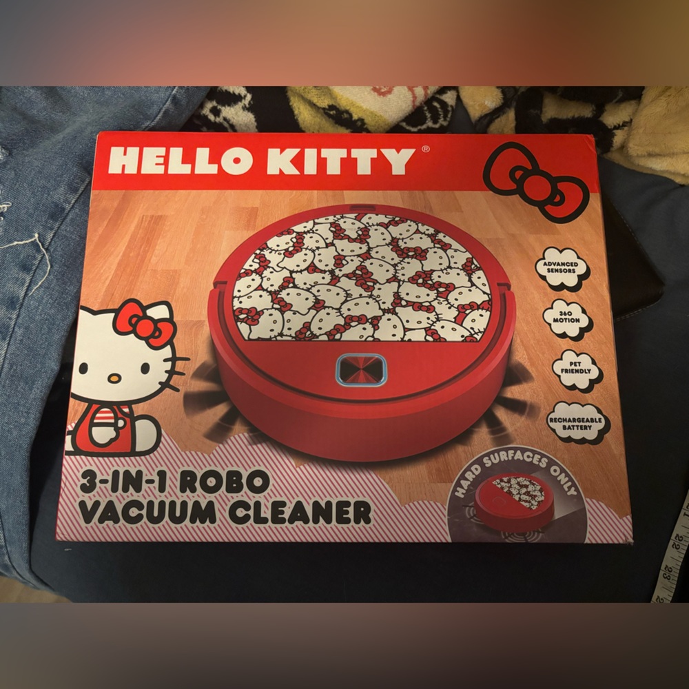 Hello Kitty Red 3-in-1 Robo Vacuum Cleaner